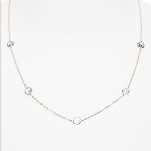 Nadri Cubic Zirconium Bezel Station Necklace
